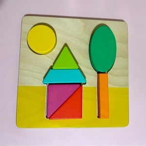 Double-Sided Sunny Day Puzzle lovevery Montessori toy.